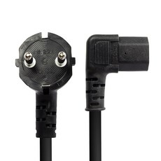 soltop 韓國製 彎頭 高容量 16A PC電源插頭 電源線 SOLTOP-054, 2m, 1個