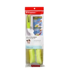 DoubleHeart 奶瓶海綿清潔刷，柔軟海綿，嬰兒奶瓶專用, 草綠色, 1支