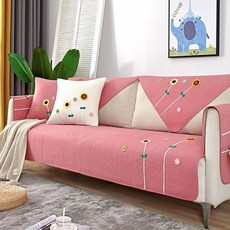 Allovehome 花卉刺繡彩色沙發墊