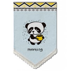 알럽홈 애니멀 캐릭터 벨크로 플래그 커튼