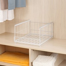 efactory Judy N 可摺疊滑動式衣物收納整理架 低款, 白色, 1個