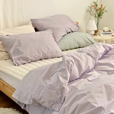 PRIELLE Breath 高密度水洗純棉單層被套, 薰衣草