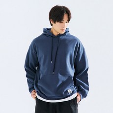 Cramp 男款大尺碼俱樂部補丁寬鬆連帽T恤