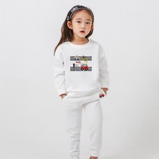 KIDSCREW 兒童汽車村刷毛上下衣套裝