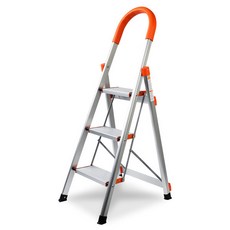 알루미늄 접이식 계단형 사다리 3단 오렌지MI-AS03, 1개
