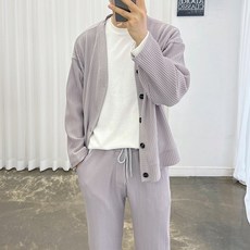 ADORE CLASSIC 羅紋捏褶長袖開襟衫