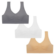 CL STORY 女孩童無縫運動內衣3入組