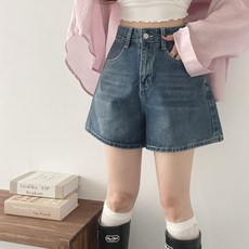 Withhuilin 女款短版初夏牛仔褲