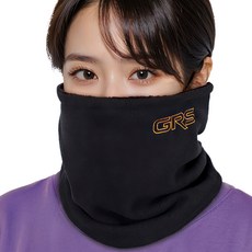 GROOVSTAR GRS Niko 刷毛運動圍脖, 黑色, 1個