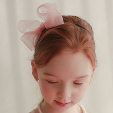 LuckyBambine 女童雪酪歐根紗迷你髮帶