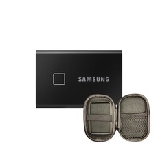 SAMSUNG 三星 移動固態硬碟SSD T7 Touch MU-PC2T0K/WW+保護套, 黑色, 2048GB