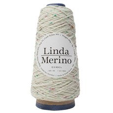 Yarna Linda 美麗諾毛線 100g, 1個, 702 象牙白