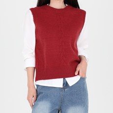 Dotif 女款Wit後開衩針織背心 T24FW1-A1181