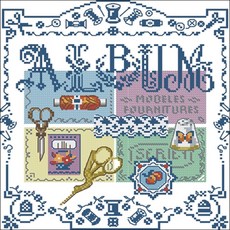 居家裝飾相冊十字繡組合包組圖案+布料+線+針, 混色, 1組