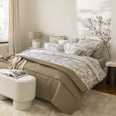 ALEXANDRE TURPAULT Tourbillon植物印花緞棉被套枕套組