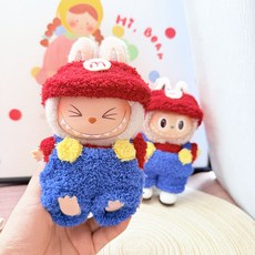 Labubu衣服粉色吊帶褲組, 馬里奧, 1個