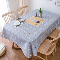 La Flenne 北歐風1 廚房桌布, M款, 6人座(140 x 230 cm)