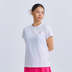 빅터 여성용 V Uniq Logo 배드민턴 티셔츠 VT25ATS002F