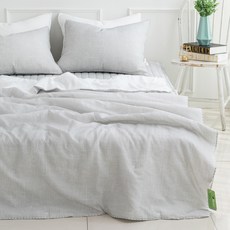 簡約素色柔軟泡泡紗薄被, 灰色