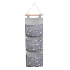 壁掛式存儲者 3 個口袋 YT_RA677, 灰色的