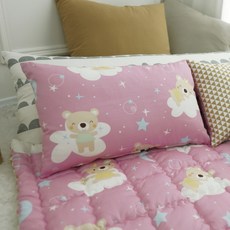 BEAUTE HOUSE 枕套 粉色月亮熊款, 粉色