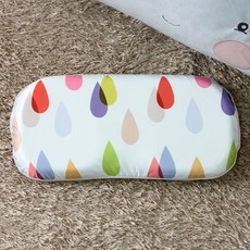 와이즈마마 마이크로화이버 유아 메모리폼 베개커버, 레인보우드롭