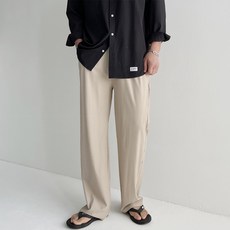 머시따 남성용 스판 밴딩 와이드 팬츠