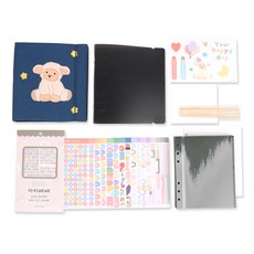 Wannadis Taylor Bird My Bebe 6孔超聲波成長專輯貼紙套組, 03羊巴巴, 85張