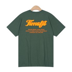 팀스핏 남녀공용 18수 리프레싱 백프린팅 통기성 반팔 티셔츠