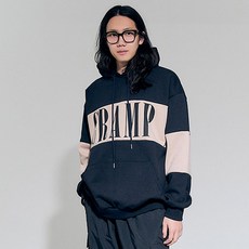 크램프 빅사이즈클럽 배색 후드티