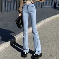 PEONIST 女款修身靴型丹寧牛仔褲
