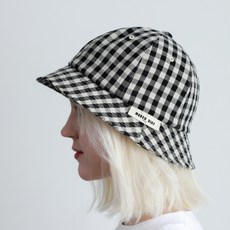 마르코디아즈 아이엠캡 미니 체크 라운드 버킷햇
