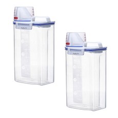 Ding Dong Pet 強力密封飼料儲存桶, 2.5L, 透明, 2個
