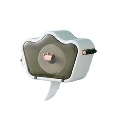 壁掛式紙巾盒, 白色的, 1個