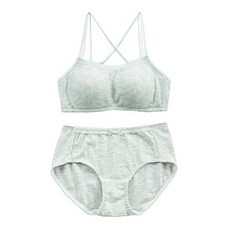 棉質無鋼圈學生內衣內褲組