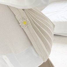 KNITSEASONS 褶皺手風琴編織包DIY套組, 1套, 銀