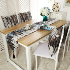 Haroa 條紋油畫桌旗, 咖啡色, 32 x 220 cm, 1個