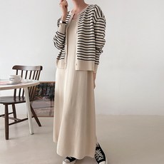 BONBONSTORY Tomart針織開襟衫孕婦洋裝套裝