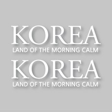 戶外車用貼紙 韓國大型, 2個, 白色