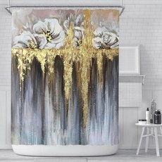 北歐簡約浴室浴簾 款式1 150 x 180 cm L60, 1個