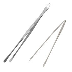 i-MATE 304不鏽鋼料理圓頭鑷子 + 甜點夾組, 銀色, 1套