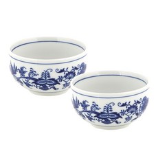 Český Porcelán 捷克藍洋蔥圖案飯碗 CB453, 藍色 + 白色, 2個