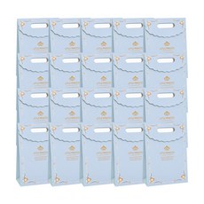 市集風格 禮物包裝 公主紙袋 20入, 藍色