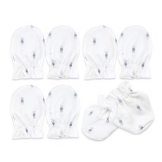 OYBY 孩童纖維印花手套 3入+腳套