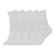NAYA STYLE 體育Jungmok Socks SPNC-199 5雙, 白色 (SPNC-19-2)
