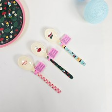 rice 丹麥茶匙3件組, 迷你聖誕老人, 矮人, 冬季森林, 1套