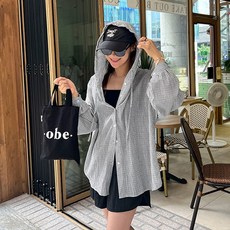 난닝구 여성용 제얼스 후드 오버핏 셔츠