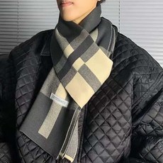PEONIST 男士經典格紋圍巾