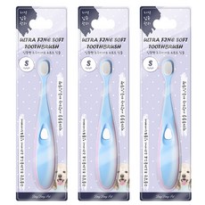 DING DONG PET 寵物超細軟毛牙刷 S號, 藍色, 3個