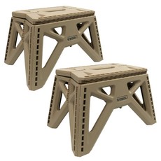 camp village 狂野露營椅凳 M, 沙米色, 2個